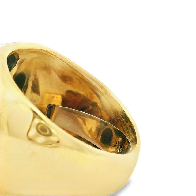 David Webb Carnelian & Enamel Ring, 18k Gold, 1970s, Size 6.5 For Sale - Image 13 of 13