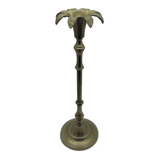 Regency-Style Brass Candlestick For Sale