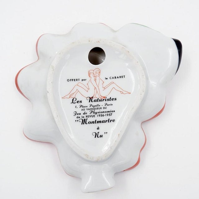 Painted Porcelain Pocket Tray from Les Naturistes, Paris, France 1956 For Sale - Image 3 of 10