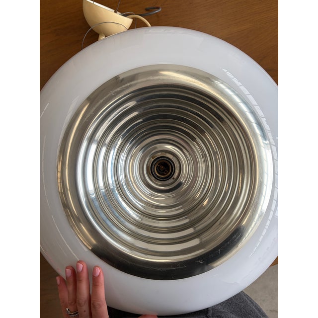 Black and White Ceiling Lamp by Achille Castiglioni for Flos, 1970s For Sale - Image 10 of 18