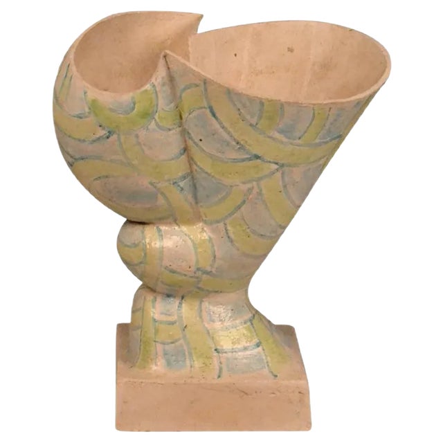 Sculptural Hand-Formed Vessel by W.Schalling, Netherlands, 1930s For Sale
