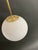 Mid-Century Modern Vintage Opaline Glass Pendant Light For Sale - Image 3 of 4