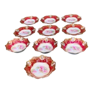 Set of Ten Antique 19th Century Prussian Portrait Pieces