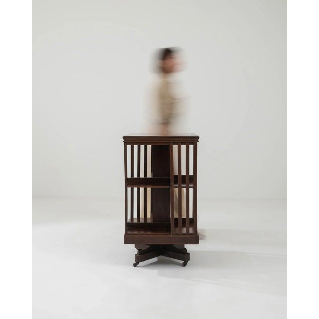 20th Century British Wooden Shelf on Wheels For Sale - Image 4 of 10