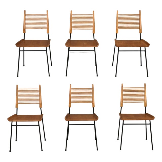 Refinished Paul McCobb Planner Group Shovel Dining Chairs - Set of 6 For Sale