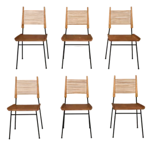 Refinished Paul McCobb Planner Group Shovel Dining Chairs - Set of 6