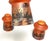 Set of 3 Hand Blown Glass Hand Painted Czechoslovakia Art Nouveau Shades For Sale - Image 9 of 10