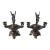 Pair of Antique Victorian Silver Plate Cherub Two-Light Candlesticks For Sale