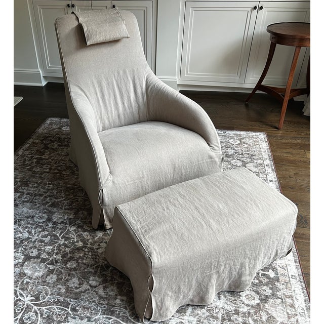 Contemporary Kalos Lounge Chair & Ottoman by Antonio Citterio for B&b Italia, New With Tags For Sale - Image 3 of 18