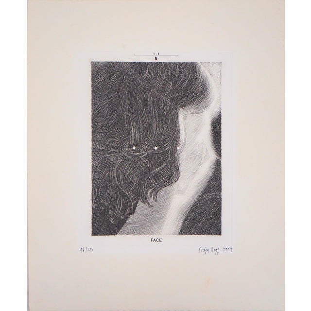 Sonja Hopf, Face, 1994, Original Engraving For Sale