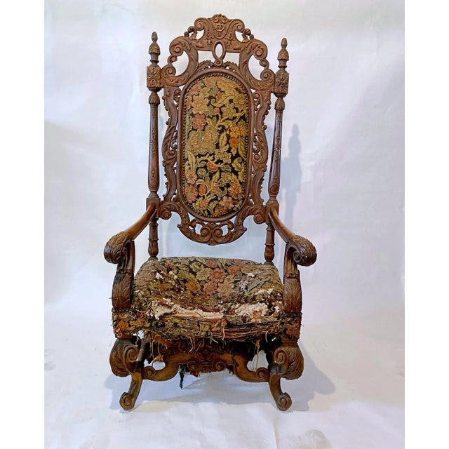 Mid 19th Century Baroque Style Armchair For Sale - Image 12 of 13
