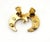 2000 - 2009 Chanel Vintage Gold Plated CC Black Moon Crystal Clip on Earrings, Pair For Sale - Image 5 of 5