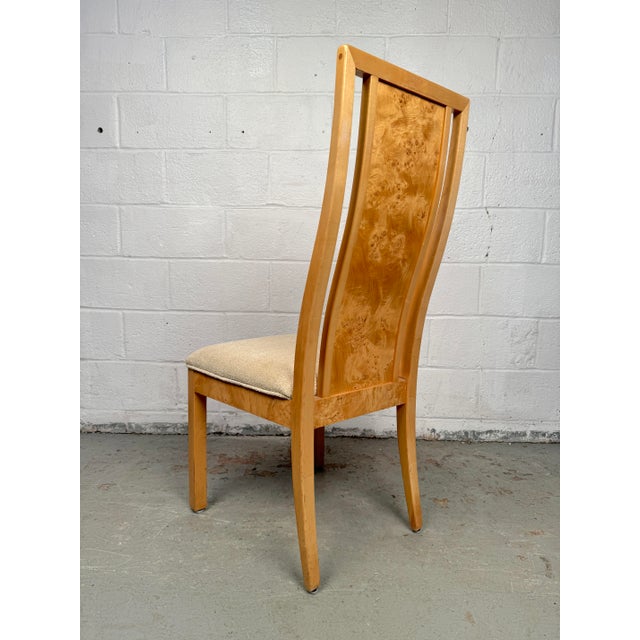 Mid 20th Century Set of 6 Vintage Burl Wood Dining Chairs For Sale - Image 10 of 12