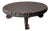Rustic Round Coffee Table with Iron Details, Netherlands, 1960s For Sale