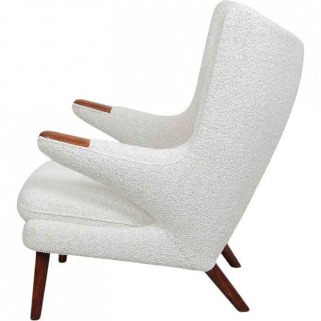 Papa Bear Chair with Rosewood Armrests by Hans Wegner, 1960s For Sale - Image 4 of 18