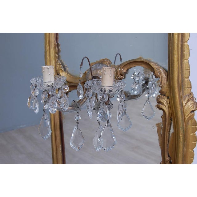 Baroque Console with Great Mirror and Applique, 1940s For Sale - Image 14 of 17