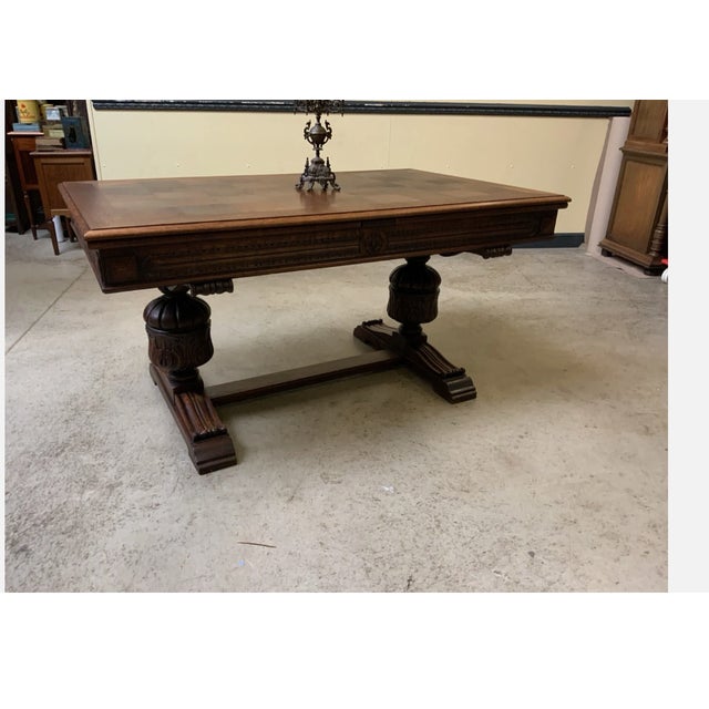 Vintage Extendable Table, 1945 For Sale - Image 6 of 10