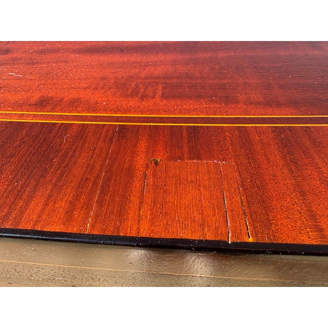 Antique Handcrafted English Mahogany Bowfront Chest of Drawers For Sale - Image 10 of 12