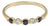 Vintage Sapphire and Diamond Five-Stone 14k Yellow Gold Ring, Size 8.25 For Sale