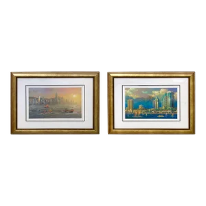Alexander Chen Stereolithography Signed and Numbered Framed Prints, a Pair