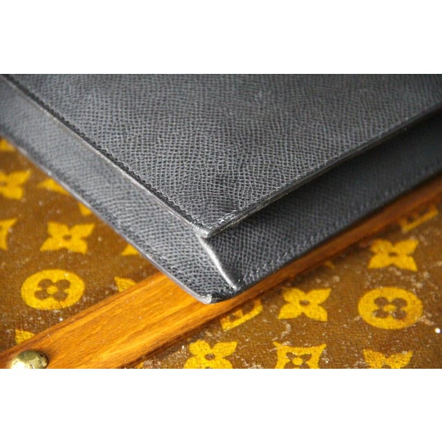 Document Holder in Black Epsom and Palladium Leather from Hermès, 2000s For Sale - Image 10 of 16