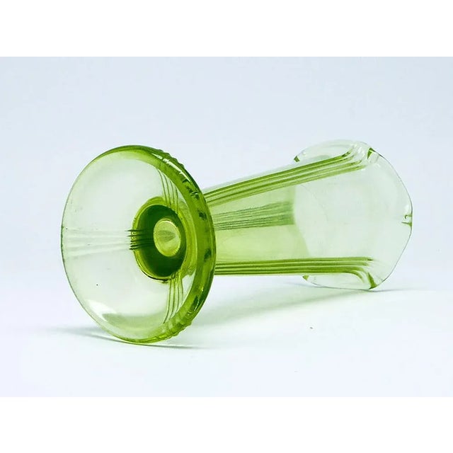 Art Deco Vase from Zawiercie Glassworks, Poland, 1930s, in Very Good conditions. Designed 1920 to 1949 I have official...