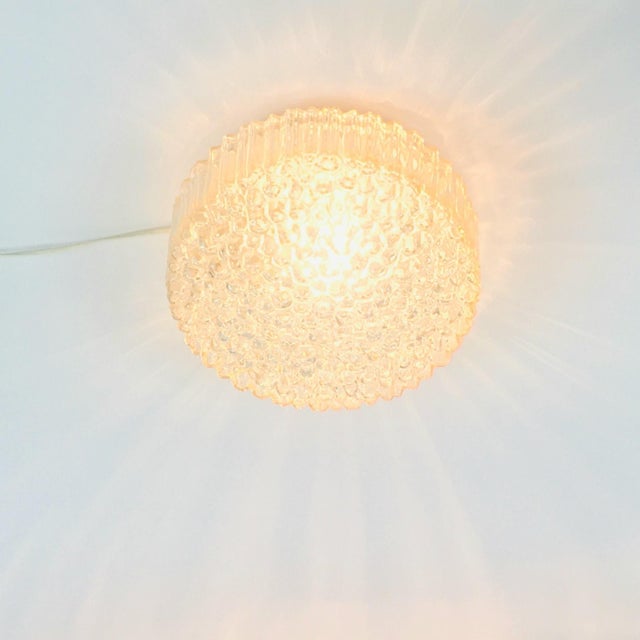 Mid-Century Modern Amber Bubble Glass Wall Light by Helena Tynell for Limburg, Germany, 1970s For Sale - Image 6 of 11