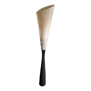 Vintage Ebonized Conical Floor Lamp With Parchment Shade