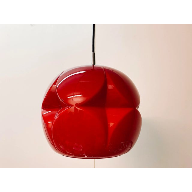 Mid-Century Modern Glass Pendant Lamp from Peill & Putzler For Sale - Image 4 of 12
