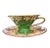 Metal Josef Kuba Royal Vienna Style Gilded Cup and Saucer Set 1940’s For Sale - Image 7 of 7