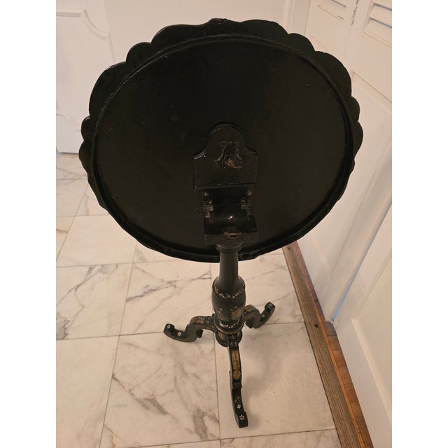 Shell Mid Century Era Exotic Shell Flip Top Table For Sale - Image 7 of 11