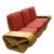 Restored 10 Strand Square Pretzel Rattan 3-Seater Sectional Sofa For Sale In Los Angeles - Image 6 of 6