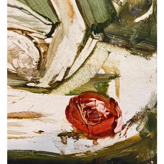 Vivaldo Martini, Eve and the Apple, Oil on Canvas For Sale - Image 4 of 15