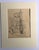 Realism Antique 1920s Walter Church Drawing in 11x14 Mat - Chevening For Sale - Image 3 of 3