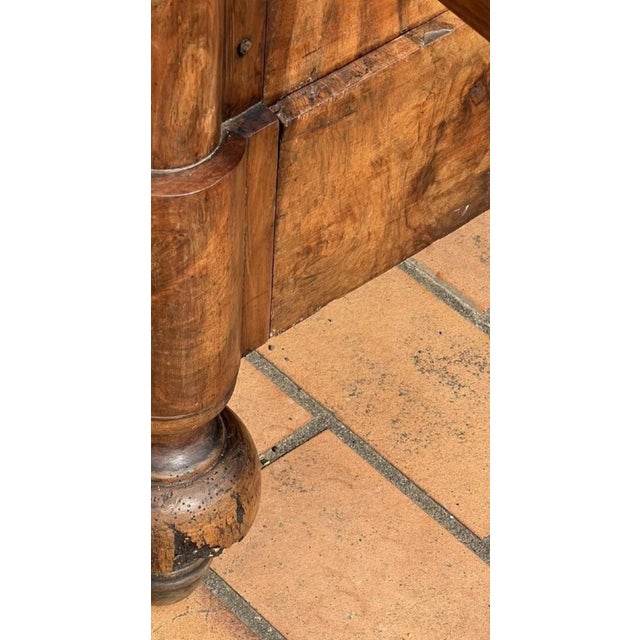 Louis-Philippe Burgundian Wardrobe in Walnut For Sale - Image 6 of 8