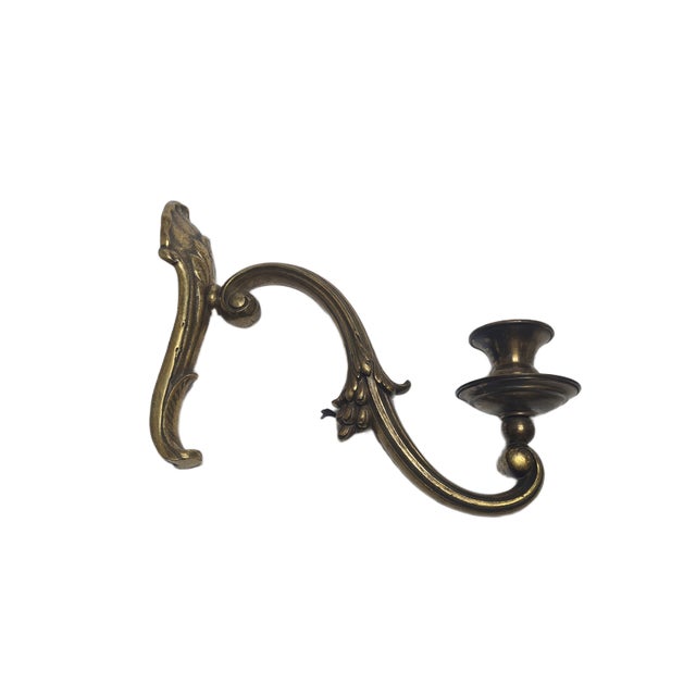 Antique Bronze Wall Lamp, Germany, 1900s For Sale - Image 10 of 15