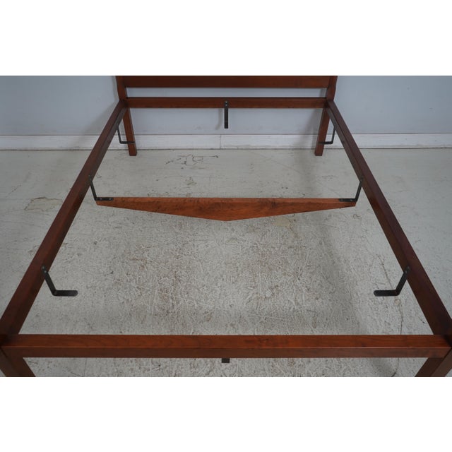 Eldred Wheeler Queen Size Cherry Canopy Bed For Sale - Image 16 of 17