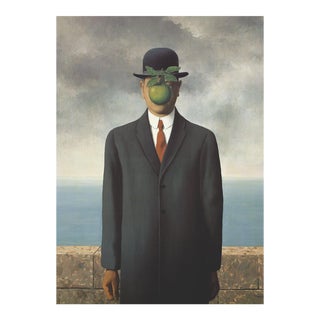 2014 Rene Magritte 'Son of Man (No border)' Surrealism Gray Belgium Offset Lithograph For Sale