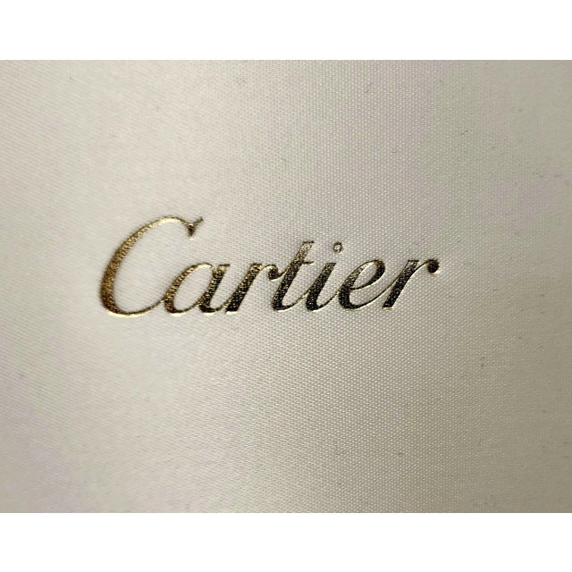 Red Cartier Champagne Flute Pair in Presentation Box For Sale - Image 8 of 9