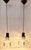 Mid-Century Ceiling Lamps with Silver-Plated Metal Rods and Clear Crystal Plate Inserts from Hillebrand, 1960s, Set of 2 For Sale - Image 9 of 9