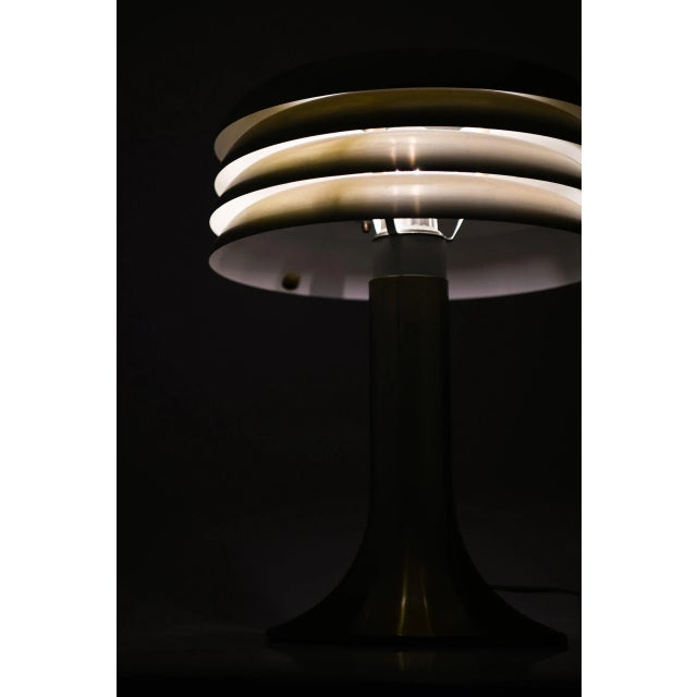 Metal Model BN-26 Table Lamp attributed to Hans-Agne Jakobsson AB, 1950s For Sale - Image 7 of 8