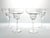 Contemporary Modern Minimalist Set of 4 Clear Glass Margarita Glasses 7” 14oz Good contemporary condition. No chips,...