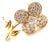 Van Cleef & Arpels Van Cleef & Arpels Diamond 18k Yellow Gold Flower Pin Brooch For Sale - Image 4 of 10