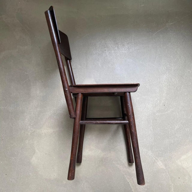 Wooden Bistro Chair from Jacob & Josef Kohn, 1930s For Sale - Image 6 of 10