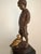 Charming bronze sculpture by late 19th century German sculptor Julius Paul Schmidt-Felling of a barefoot boy with his...