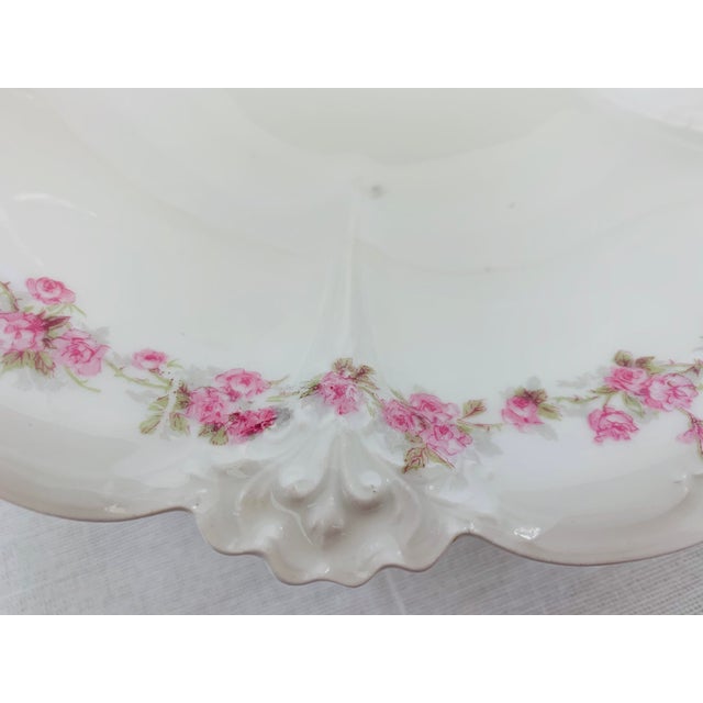Antique Rose Pattern Haviland Limoges Serving Bowl, France Chairish