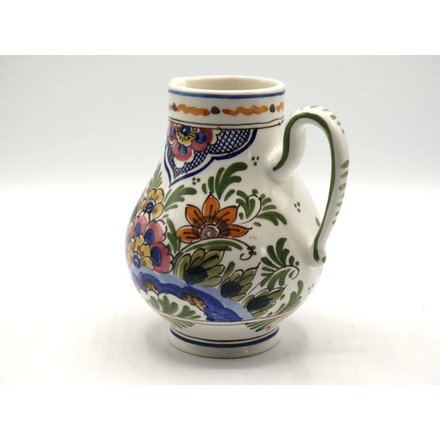 Vintage Dutch Delft Wine Jug For Sale - Image 4 of 7