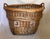 Wood Large Antique French Wicker Champagne Harvest Basket For Sale - Image 7 of 18