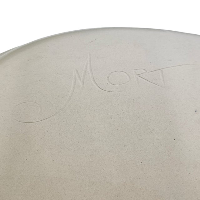 Late 20th Century Signed American Studio Pottery Floral Oval Serving Platter For Sale - Image 18 of 18