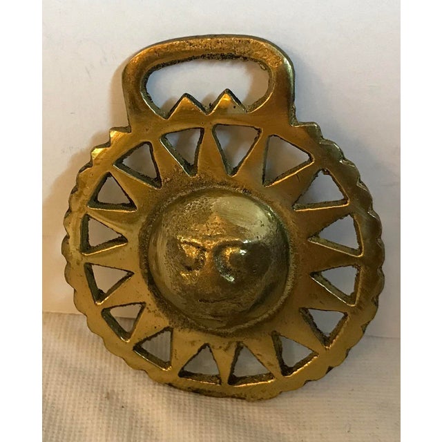 Vintage Brass Saddle Hardware With Sun Starburst Design Chairish